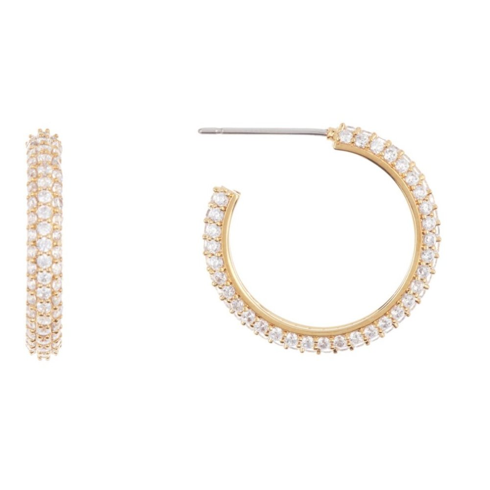 Nordstrom Rack 15mm CZ Hoop Earrings